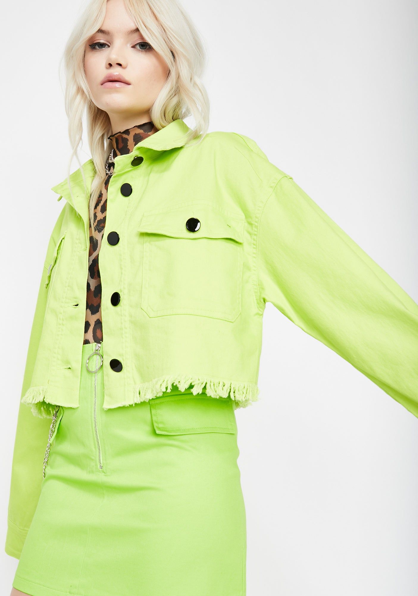 Electric Privileged Princess Crop Jacket sold by Dolls Kill product image thumbnail 2