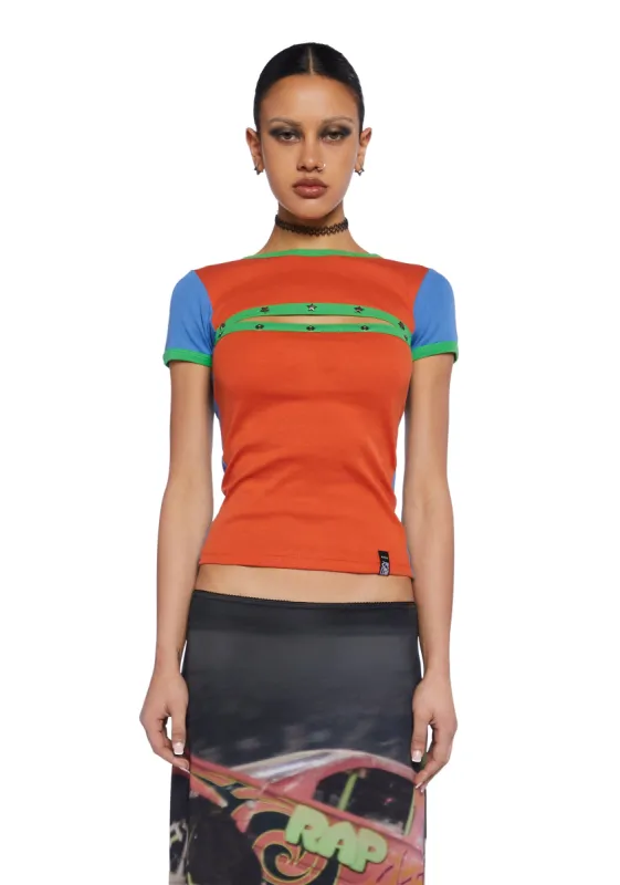 Devon Ringer Tee sold by Dolls Kill