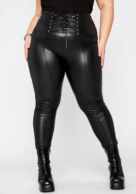Lux Blazin' Banger Lace Up Pants sold by Dolls Kill