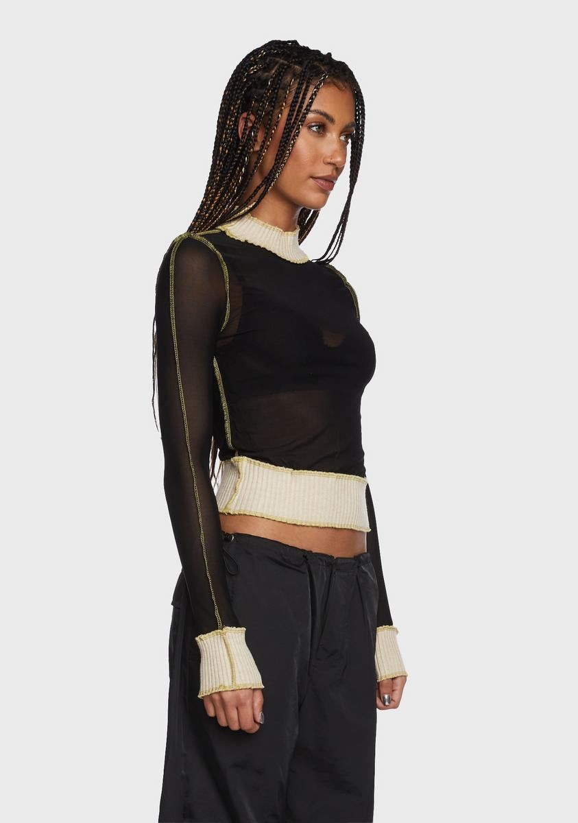 Expose The Truth Mesh Top sold by Dolls Kill product image thumbnail 3