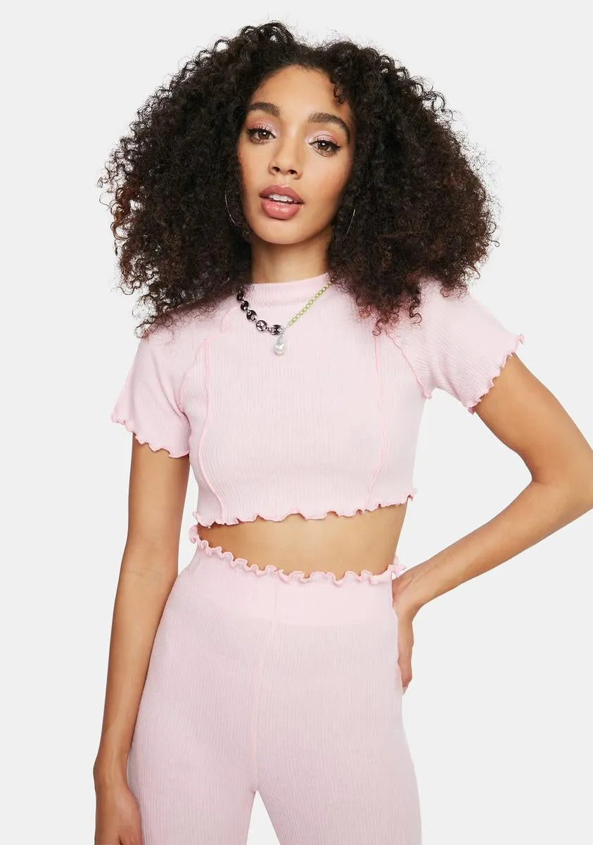 Pretty As I Am Crop Top sold by Dolls Kill