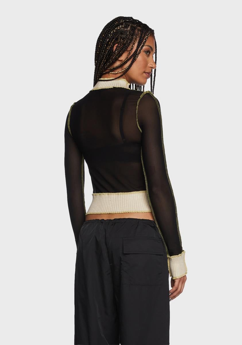 Expose The Truth Mesh Top sold by Dolls Kill product image thumbnail 5