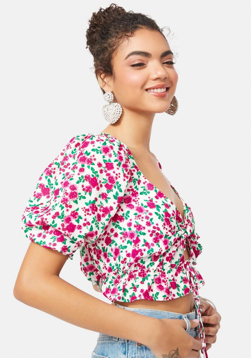 Petal Floral Blouse sold by Dolls Kill product image thumbnail 2