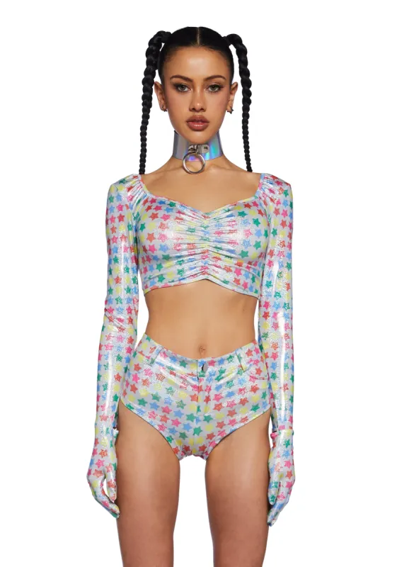 Celestial Prism Crop Top sold by Dolls Kill