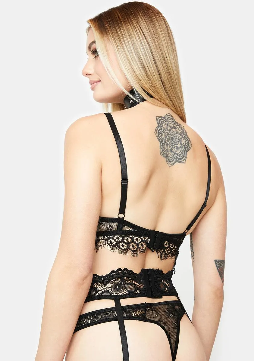 Noir Hypnotize Him Lace Lingerie Set sold by Dolls Kill product image thumbnail 4