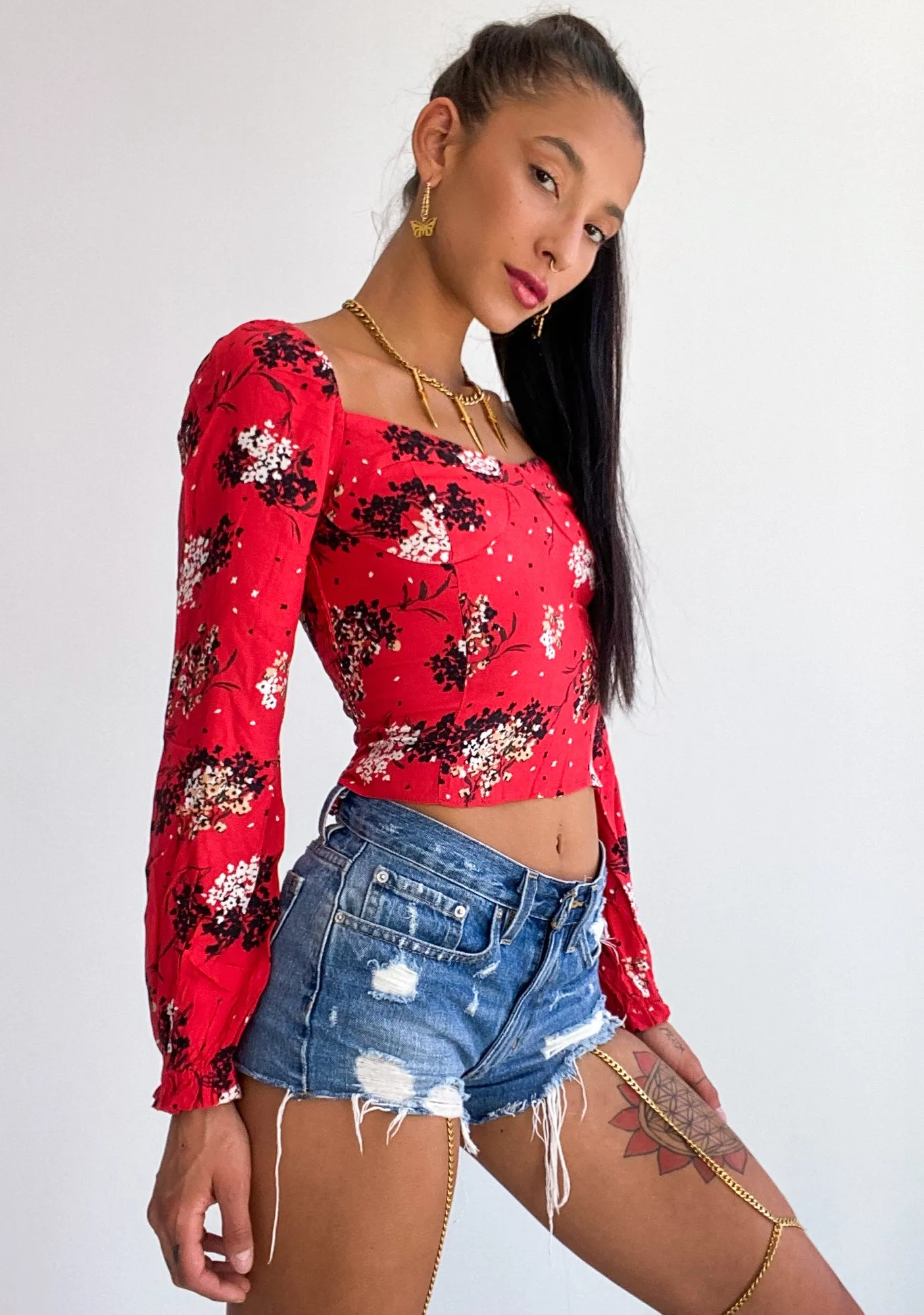 Without A Doubt Floral Top sold by Dolls Kill product image thumbnail 3