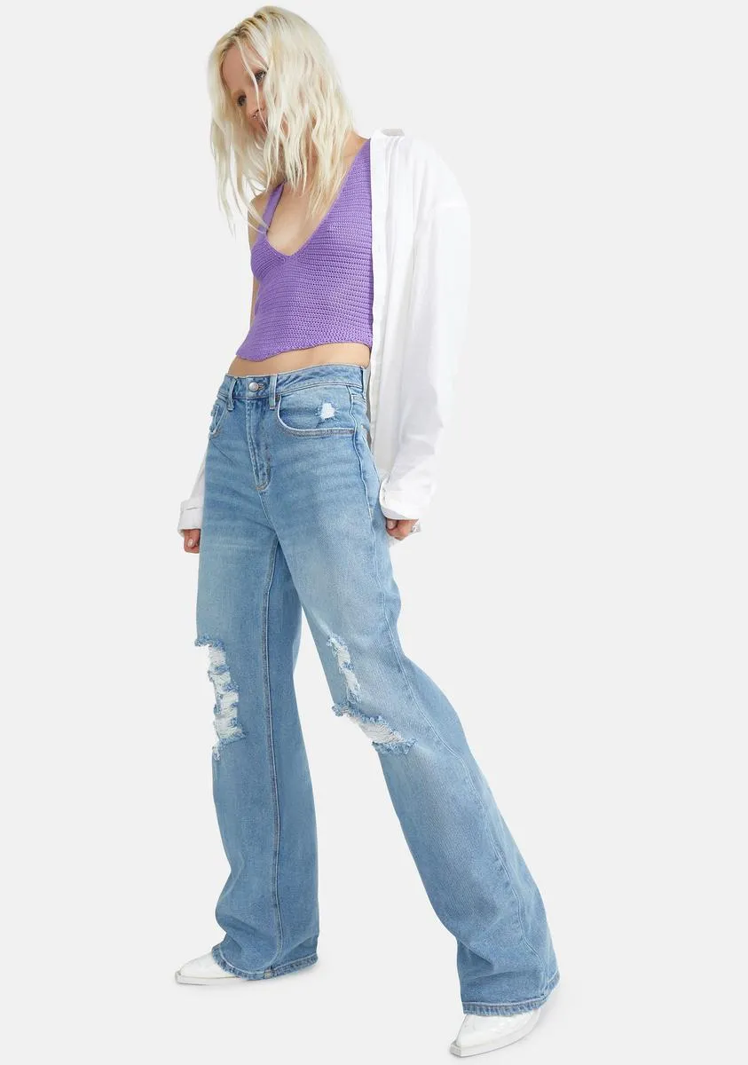 Luz Wide Leg Jeans sold by Dolls Kill product image thumbnail 3
