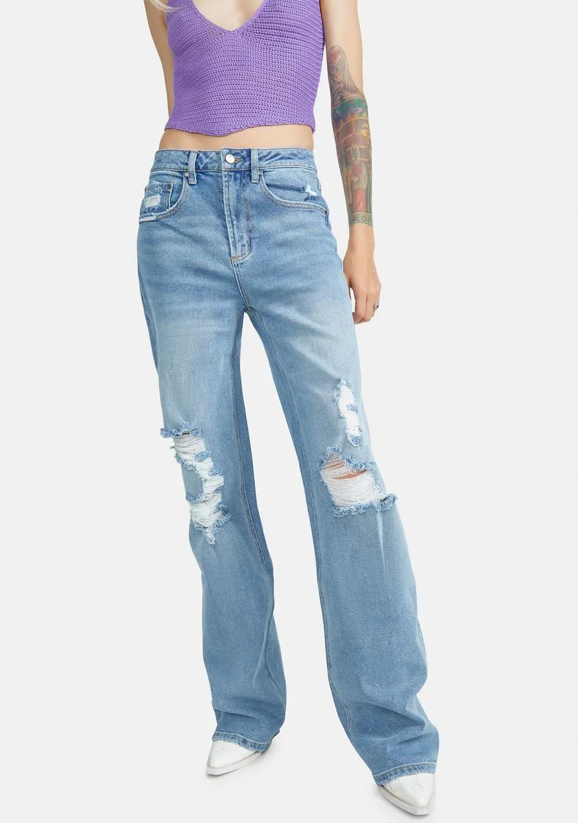 Luz Wide Leg Jeans sold by Dolls Kill