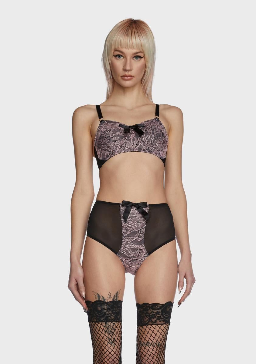 x Bettie Page Elsie Spiral Stitch Bullet Bra sold by Dolls Kill