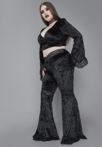 Let's Abandon All Hope Bell Bottom Pants sold by Dolls Kill