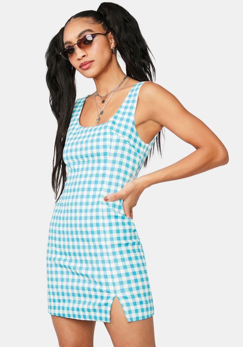 Park Sunshine Gingham Mini Dress sold by Dolls Kill product image thumbnail 2