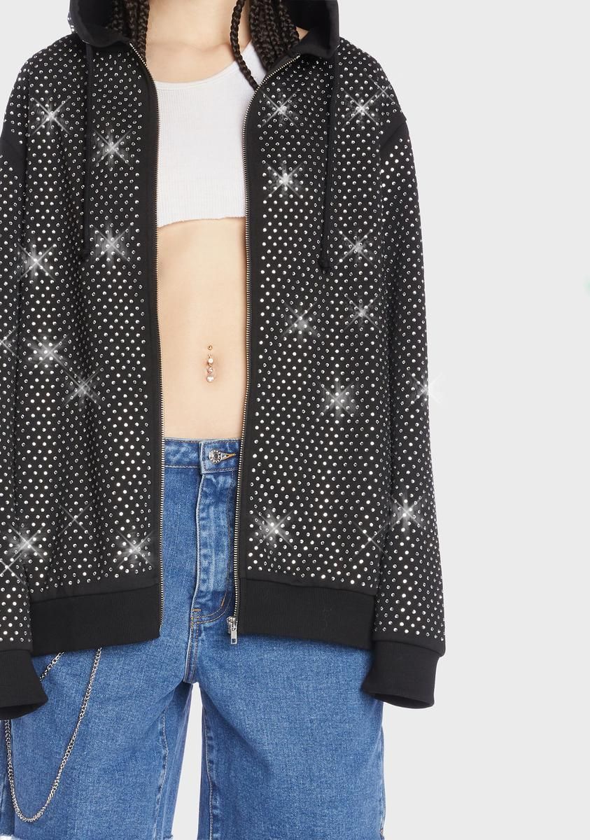Street Stunner Rhinestone Hoodie sold by Dolls Kill product image thumbnail 4