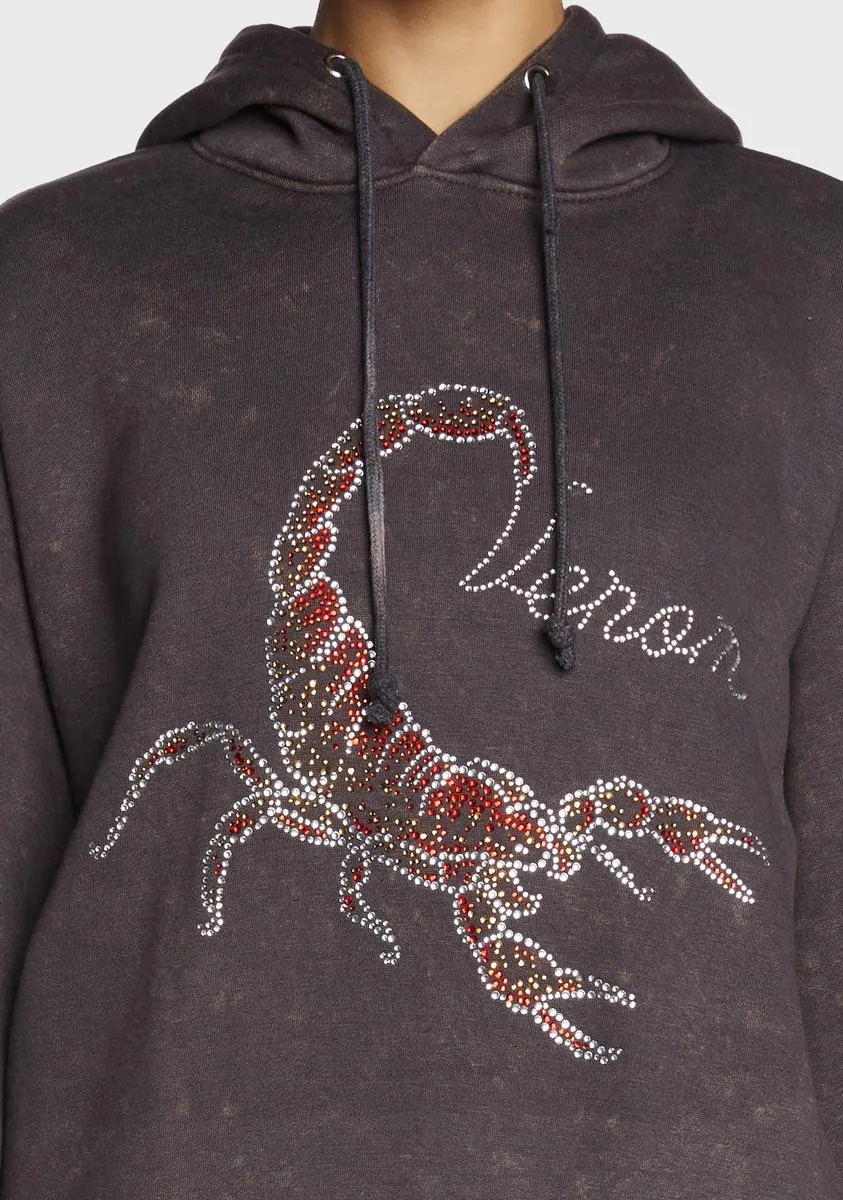 Diamante Scorpion Hoodie sold by Dolls Kill product image thumbnail 2