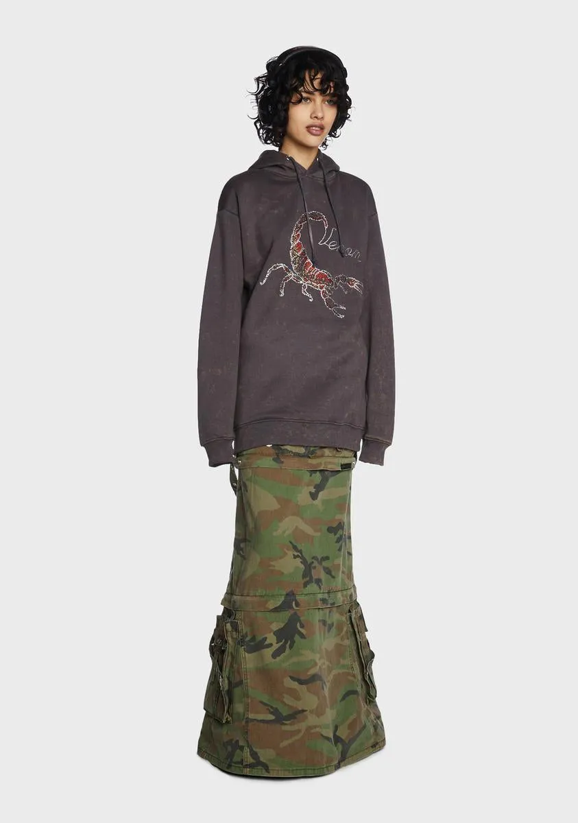 Diamante Scorpion Hoodie sold by Dolls Kill product image thumbnail 3
