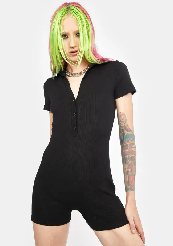 Play To Win Knit Romper sold by Dolls Kill