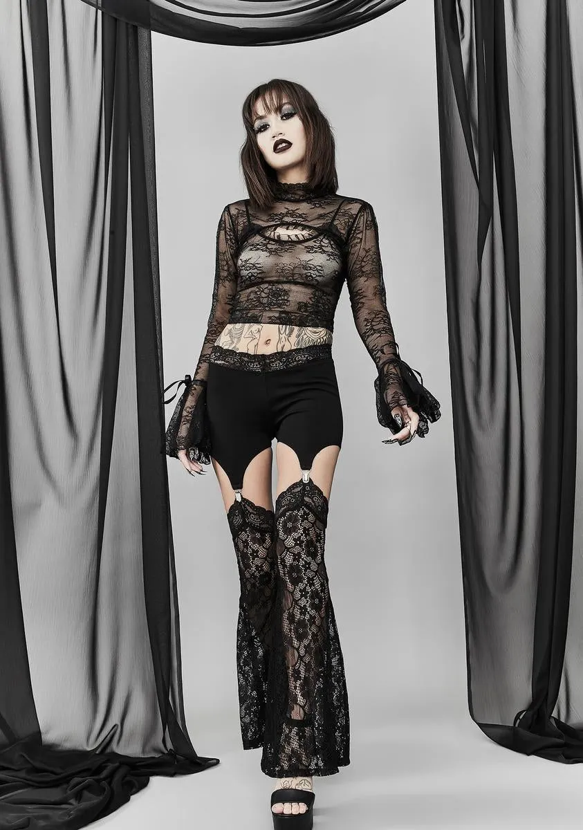 Wraiths & Ruins Garter Leggings sold by Dolls Kill product image thumbnail 3