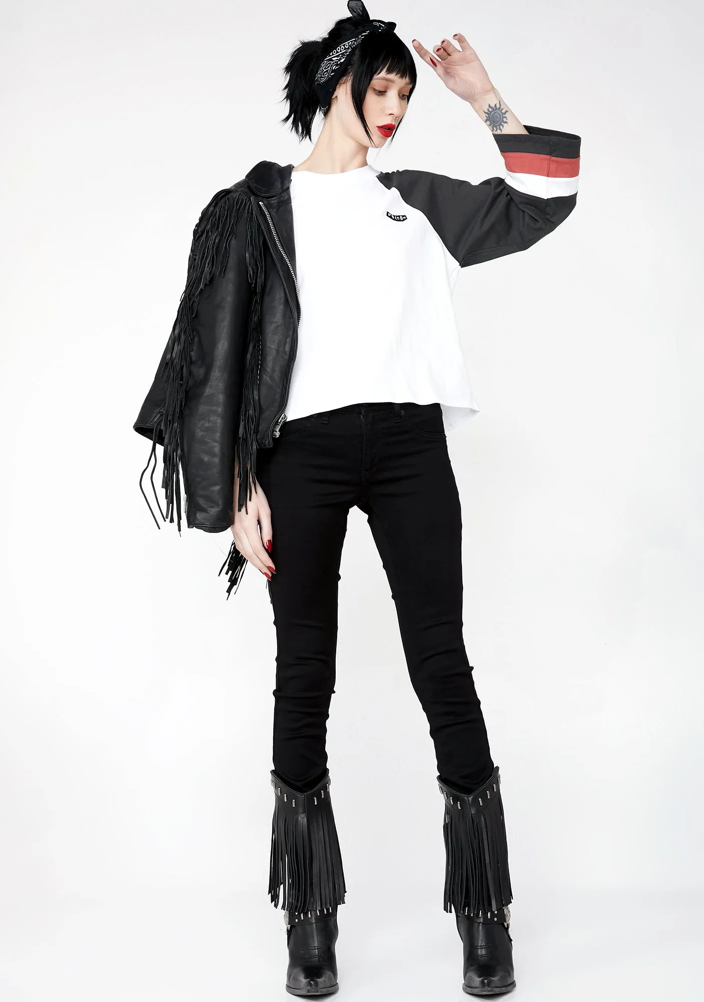 Streakin Stone Long Sleeve Tee sold by Dolls Kill product image thumbnail 3