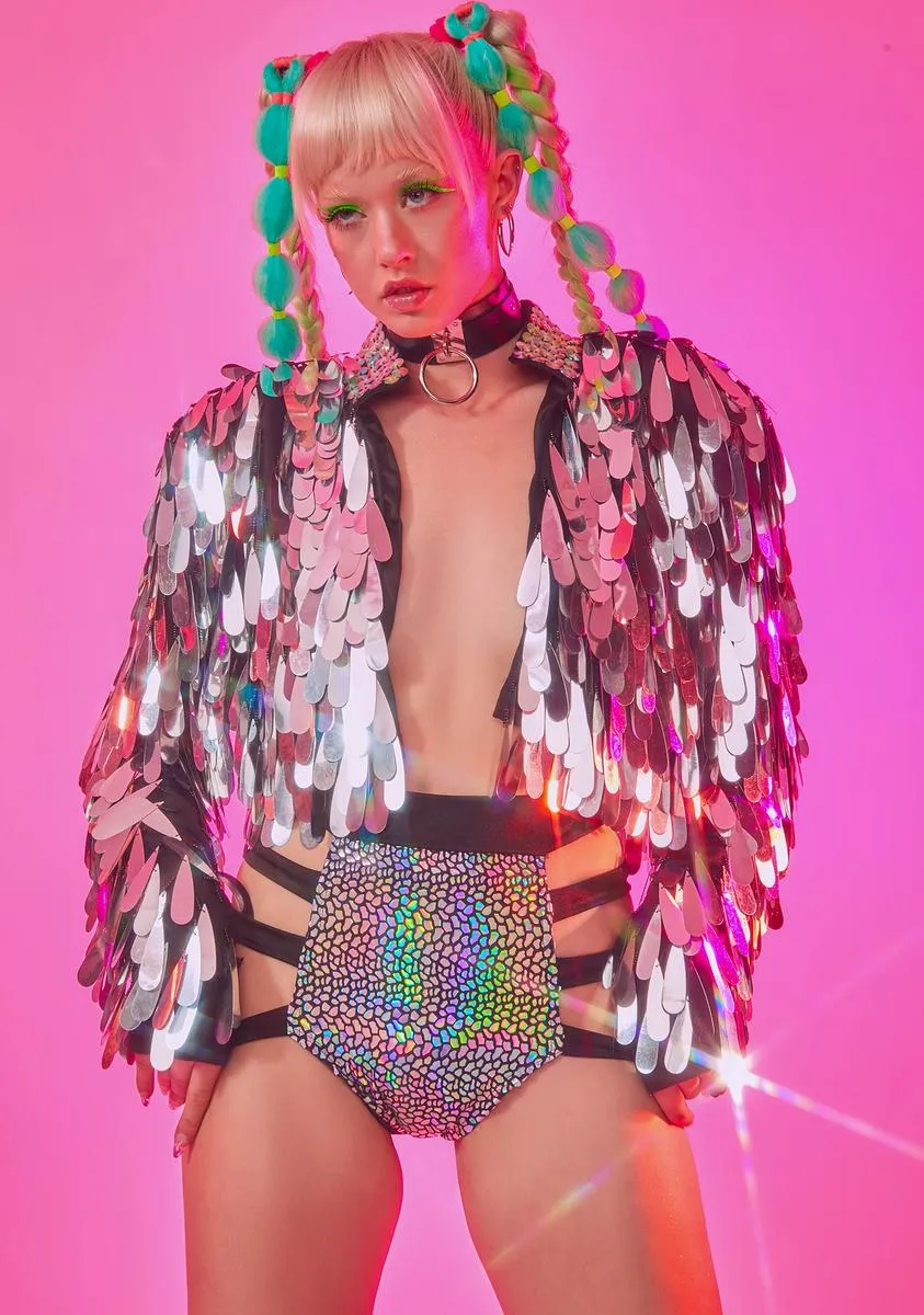 Angel Dust Sequin Jacket sold by Dolls Kill product image thumbnail 3