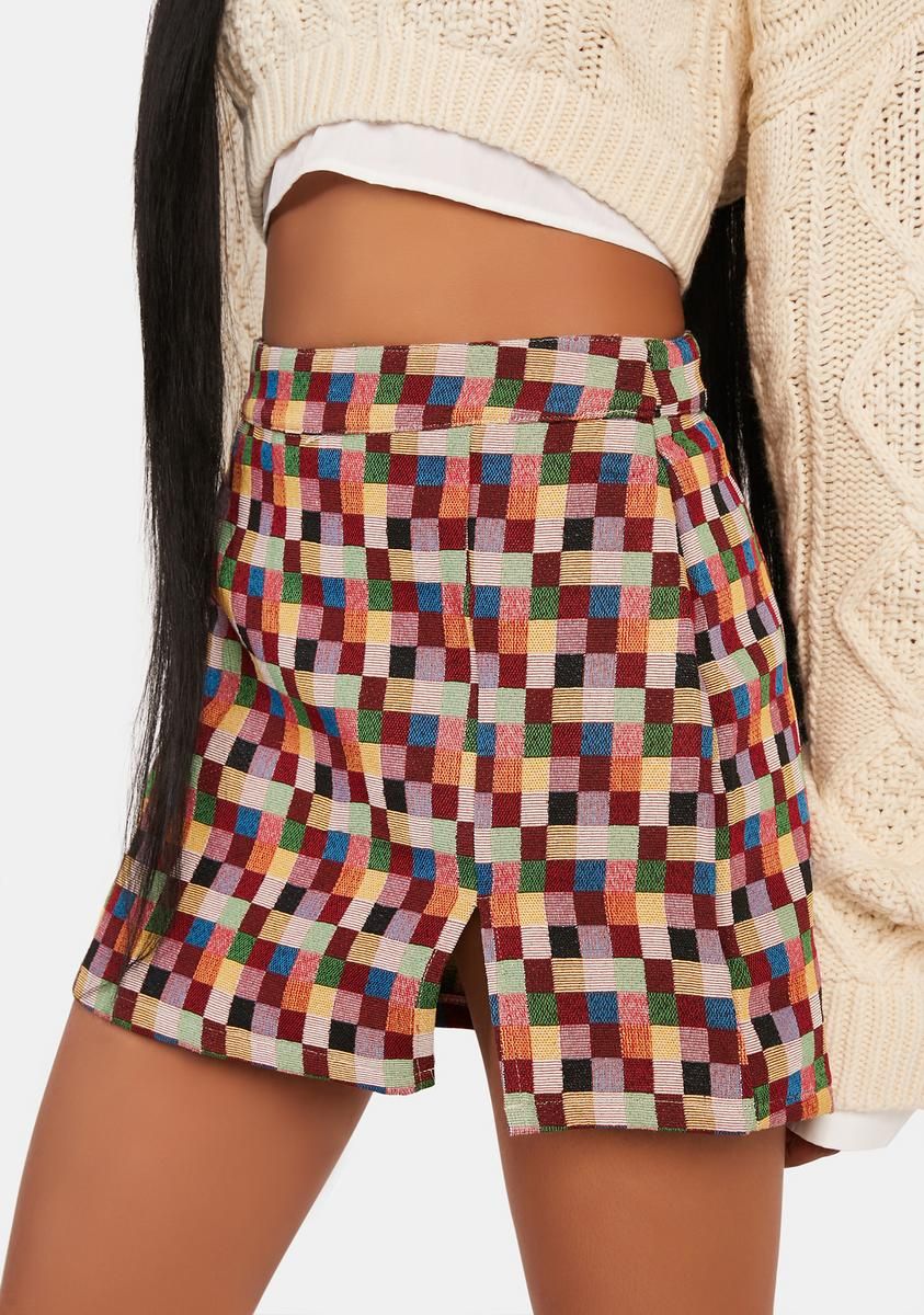 Too Smart For You Mini Skirt sold by Dolls Kill