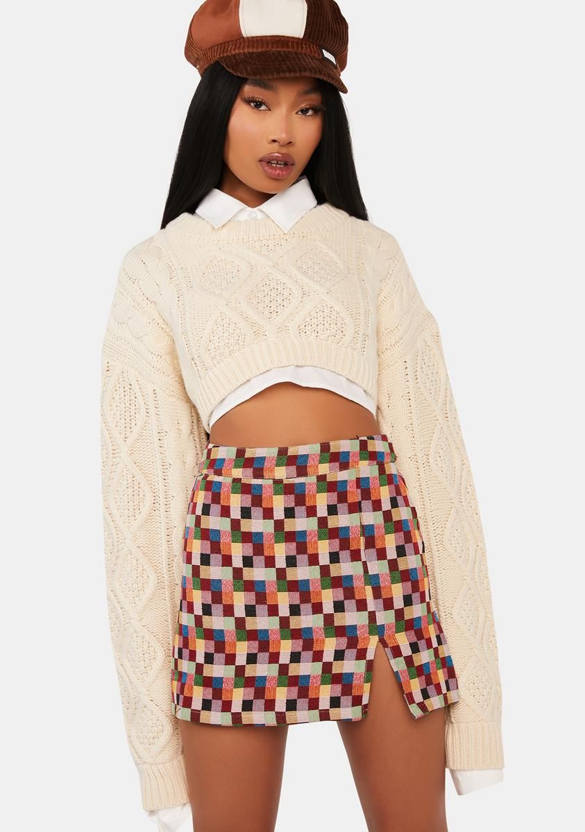 Too Smart For You Mini Skirt sold by Dolls Kill product image thumbnail 2