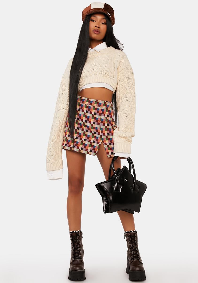 Too Smart For You Mini Skirt sold by Dolls Kill product image thumbnail 3