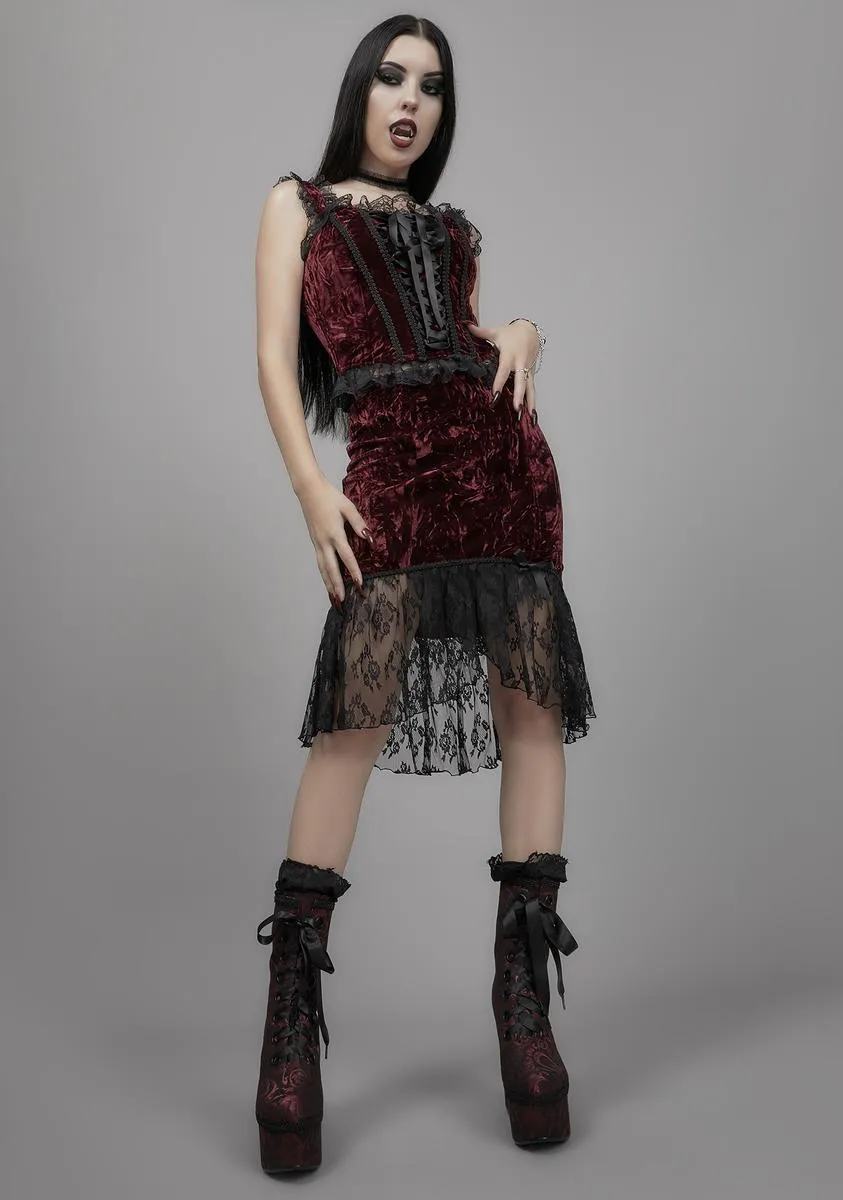Killer In Me Velvet Bustier sold by Dolls Kill product image thumbnail 3