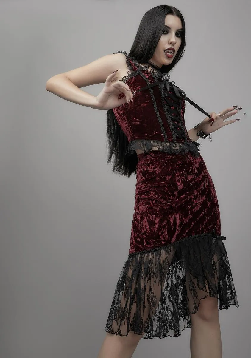 Killer In Me Velvet Bustier sold by Dolls Kill product image thumbnail 2