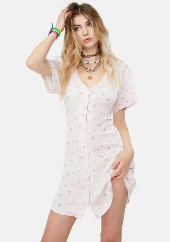 Clover Floral Dress sold by Dolls Kill