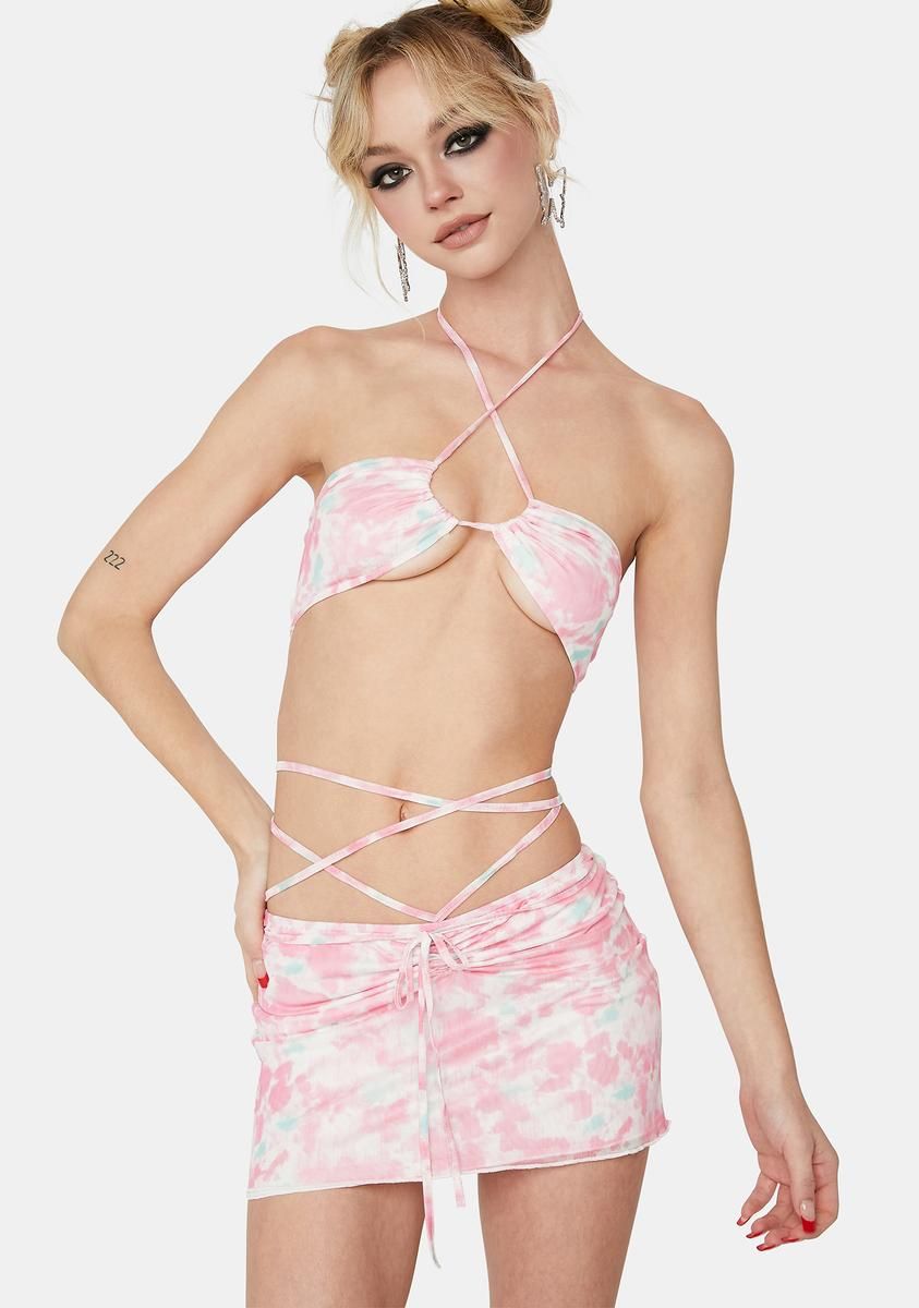 Viral Style Floral Skirt Set sold by Dolls Kill product image thumbnail 2