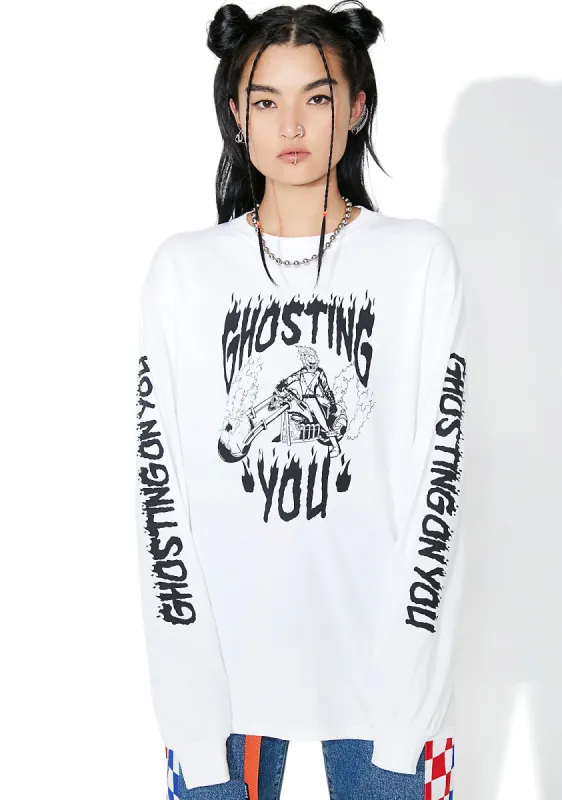 Ghosting On You Long Sleeve Tee sold by Dolls Kill