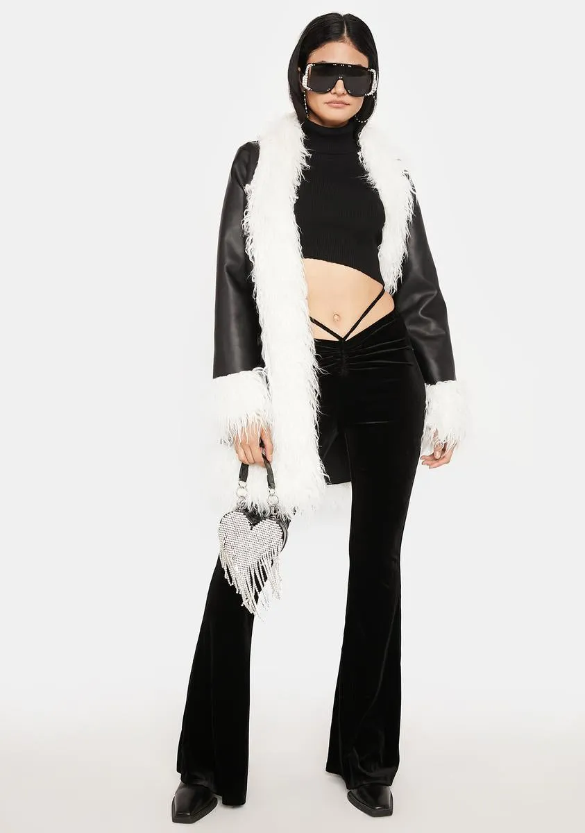 Endless Attitude Velvet Flare Pants sold by Dolls Kill product image thumbnail 3