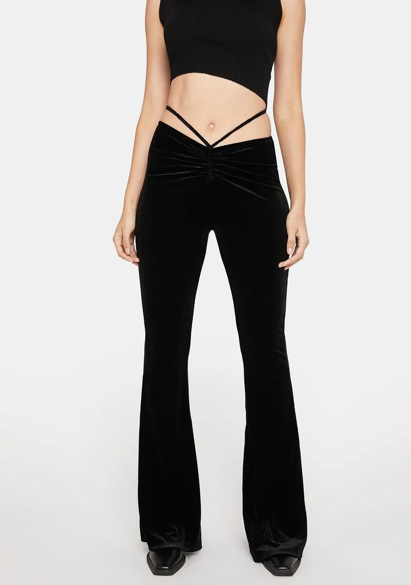 Endless Attitude Velvet Flare Pants sold by Dolls Kill