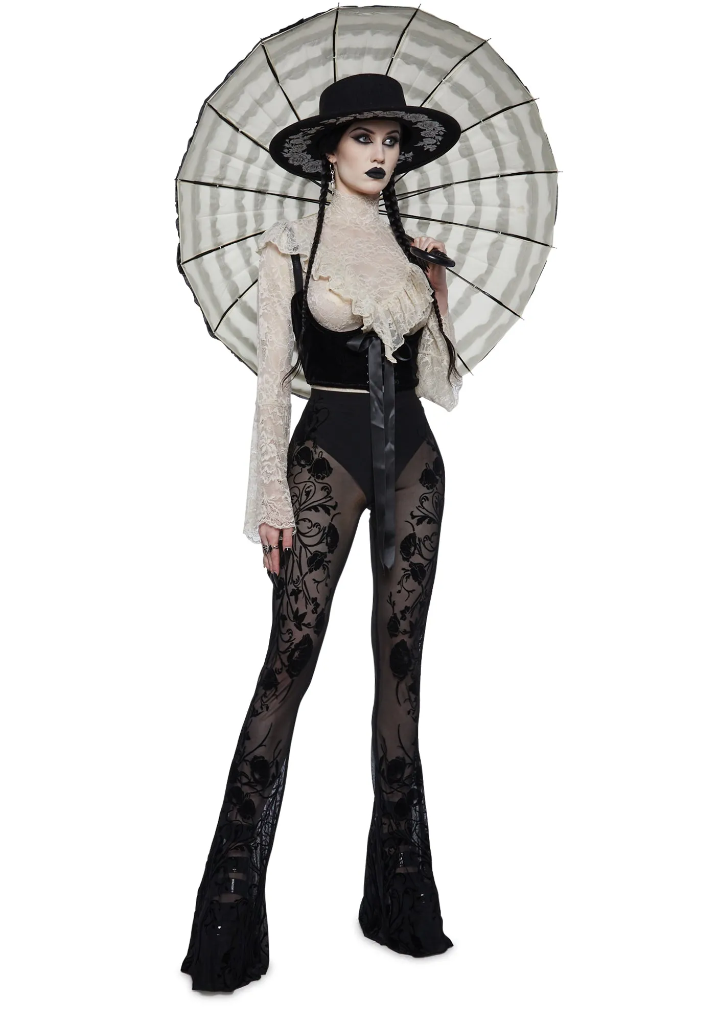 Strange Brew Flare Leggings sold by Dolls Kill product image thumbnail 2