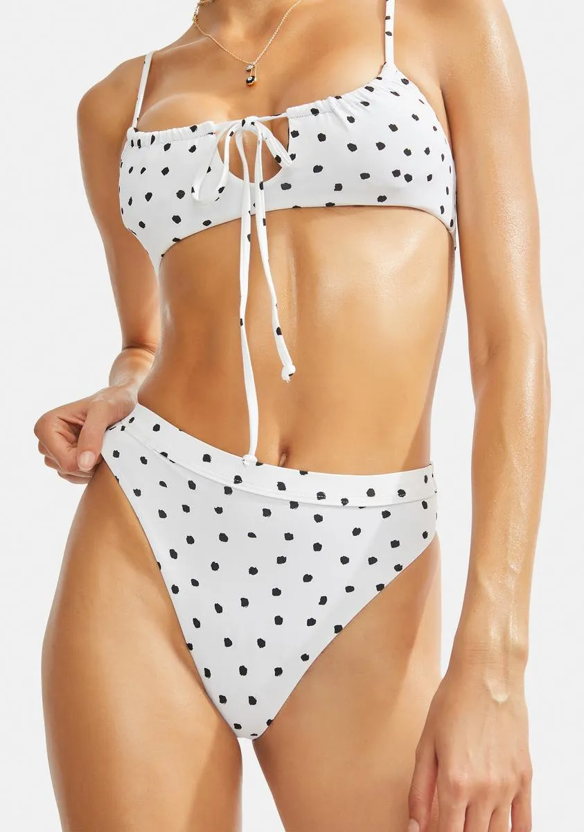 Dotted Ultra Bikini Bottoms sold by Dolls Kill