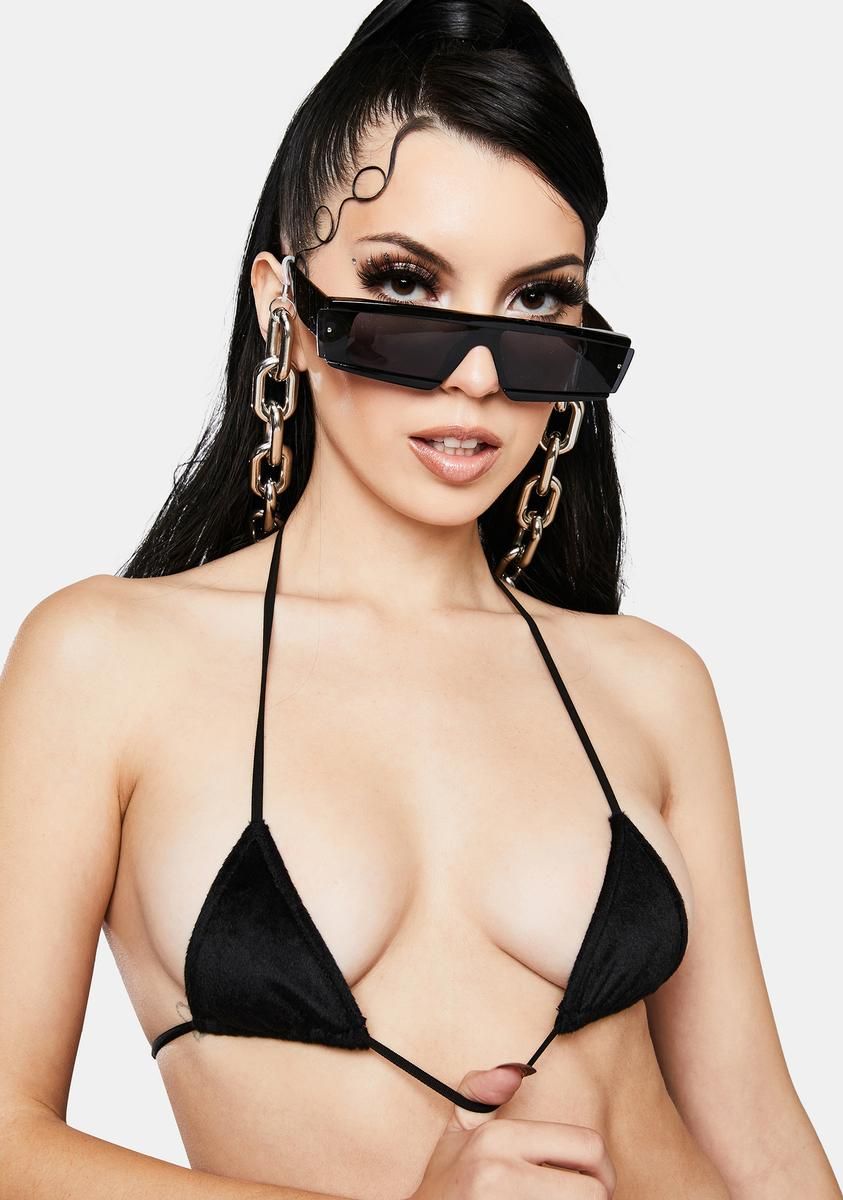 Beatrix Velour Bra Top sold by Dolls Kill