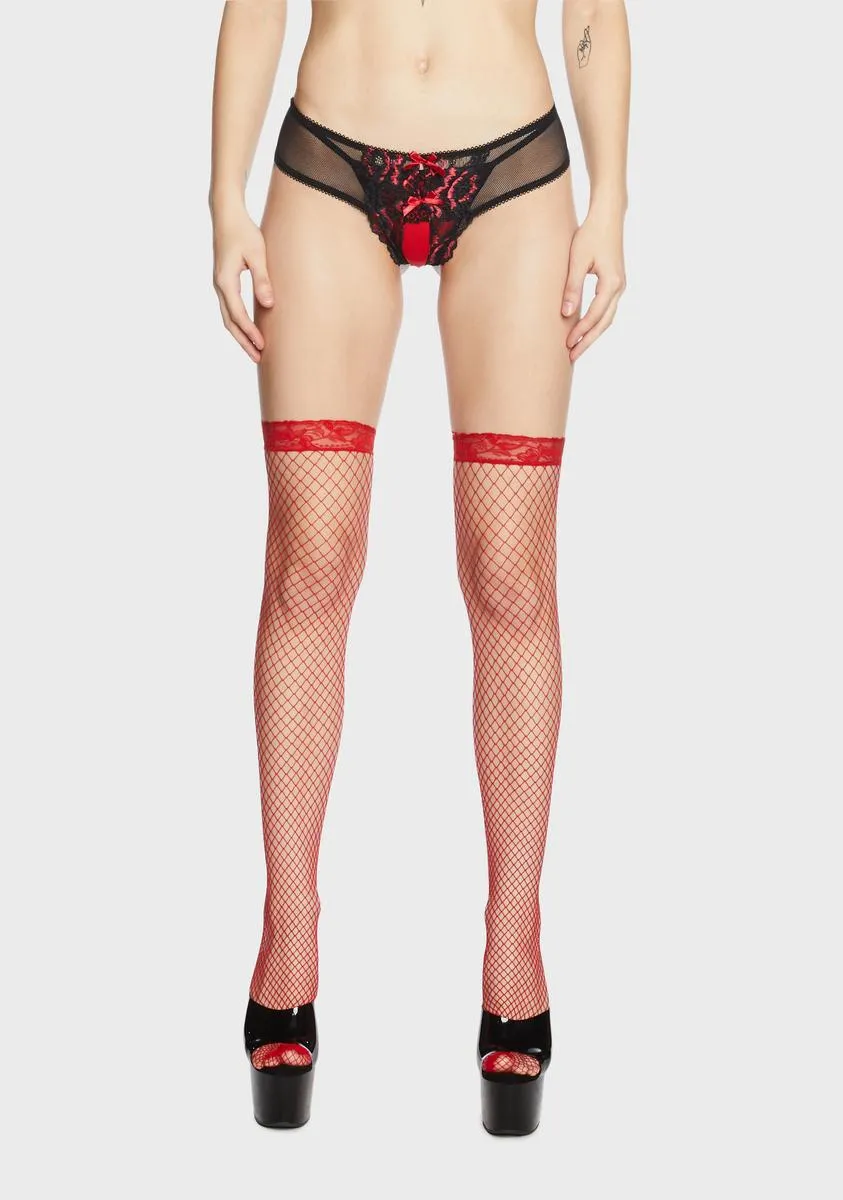 Dark Change Of Pace Crotchless Thong sold by Dolls Kill