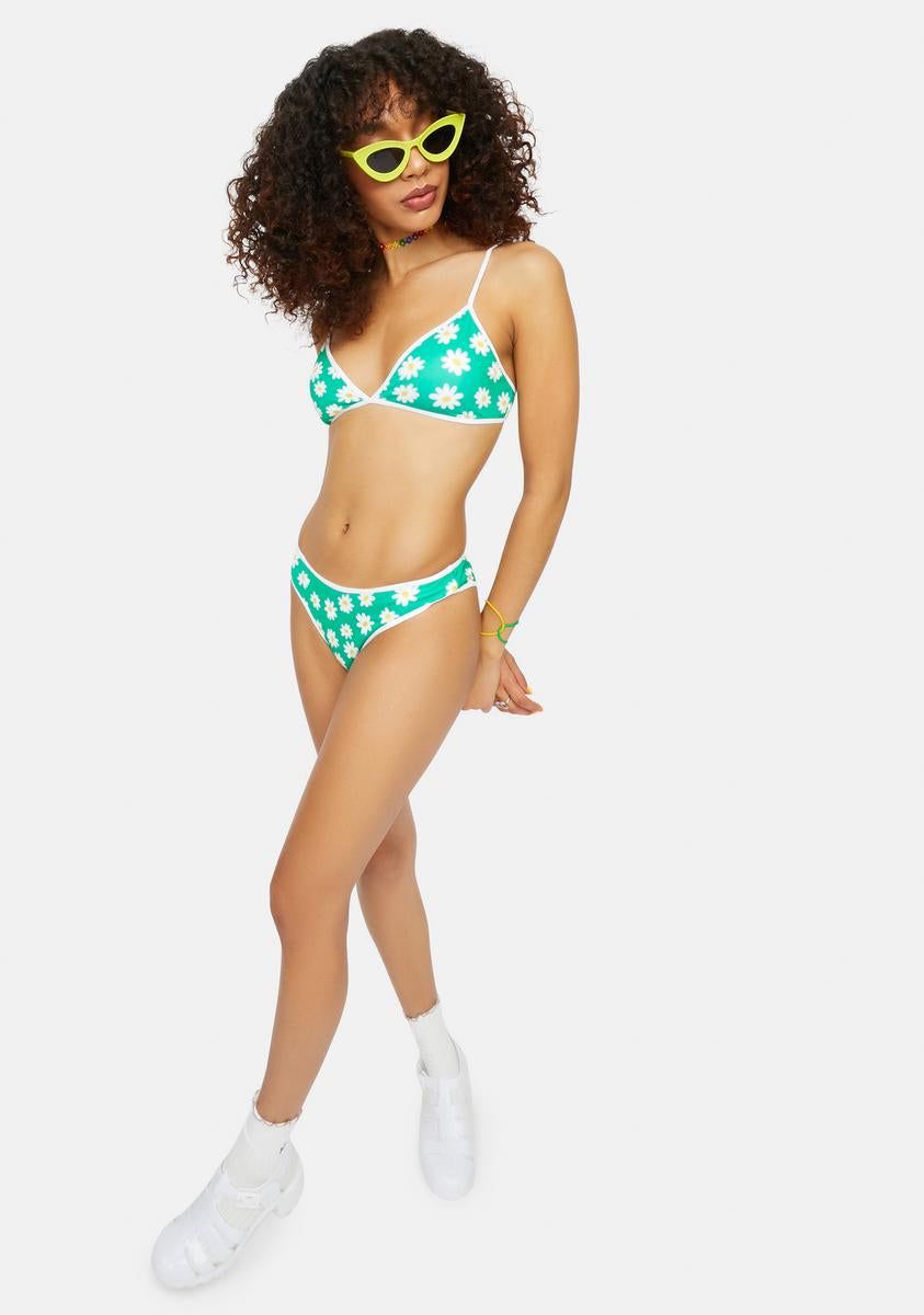 Used To Know Ya Daisy Print Bikini Set sold by Dolls Kill product image thumbnail 3
