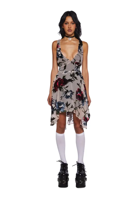 Take To The Sky Mini Dress - Ivory sold by Dolls Kill
