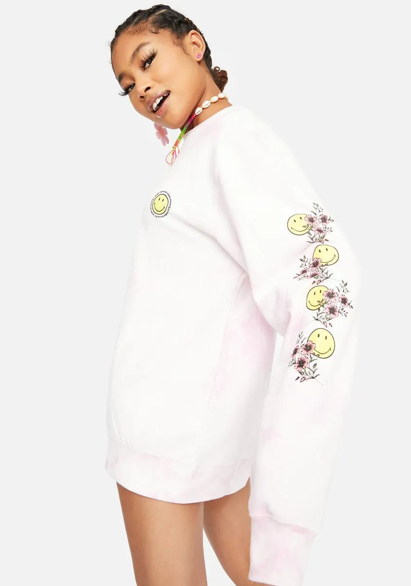 x Smiley Happy Bouquet Crewneck sold by Dolls Kill product image thumbnail 4