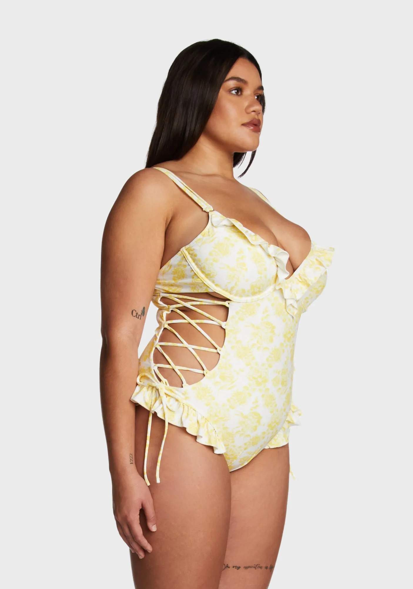 Plus Summertime Solstice One Piece Swimsuit sold by Dolls Kill product image thumbnail 3