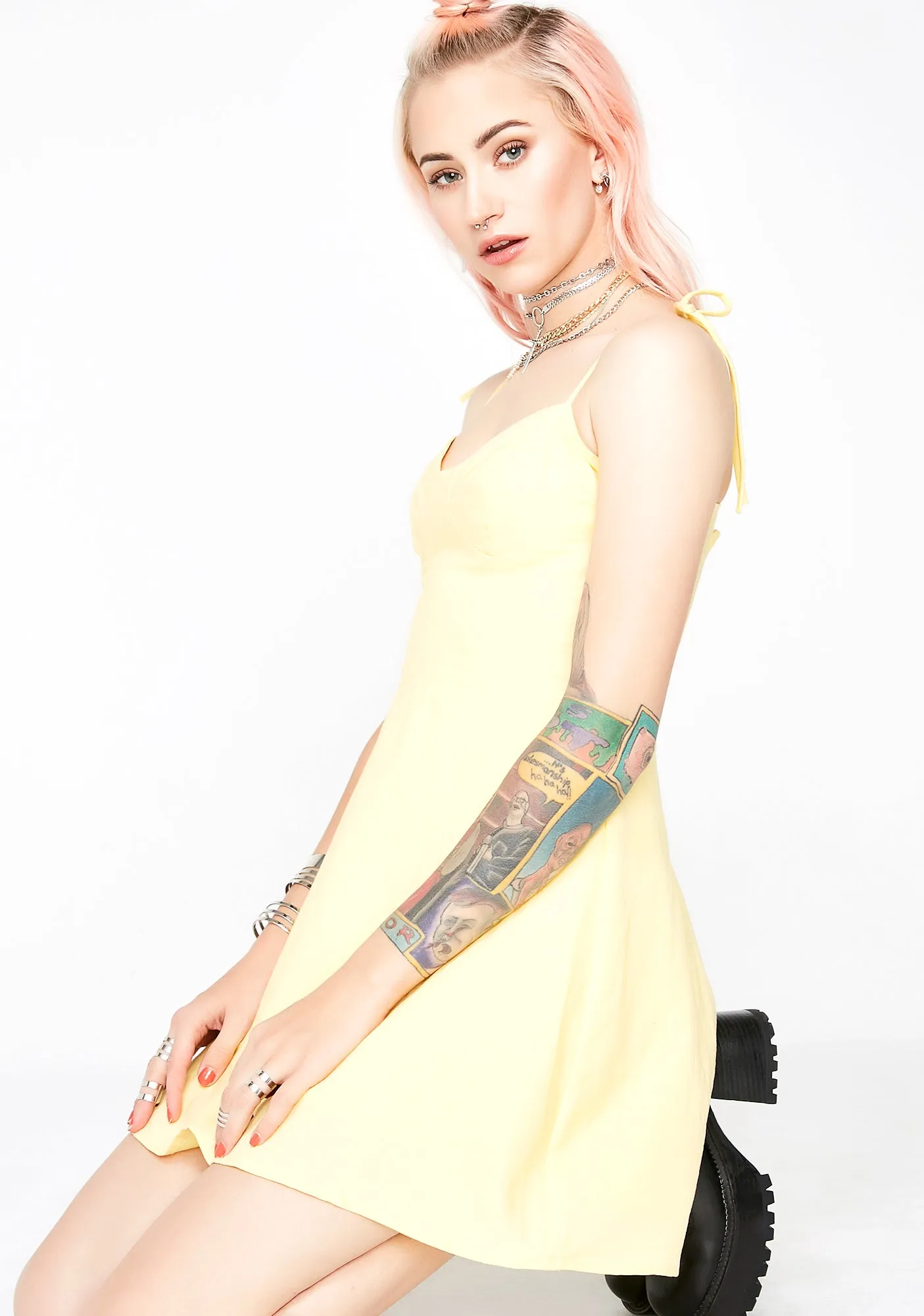 Mellow Daze Bustier Dress sold by Dolls Kill product image thumbnail 3