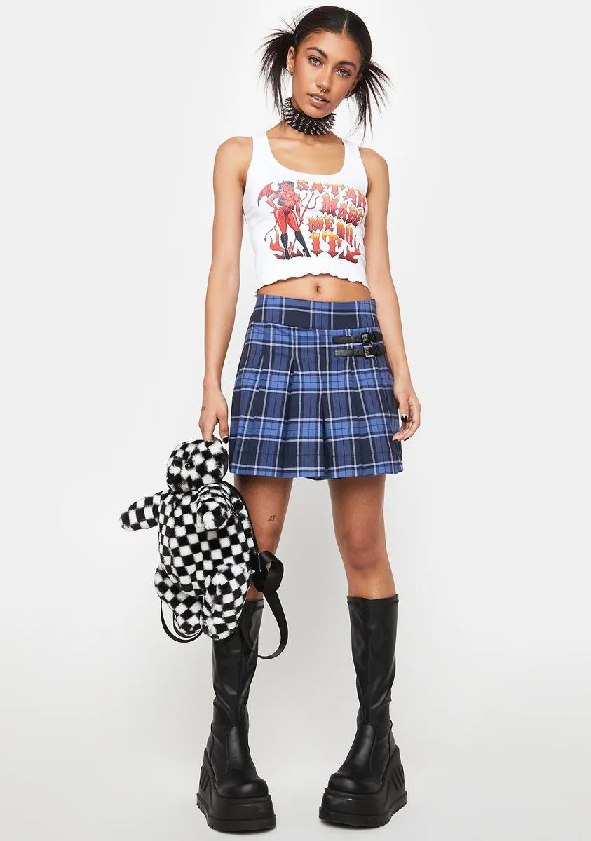 Grunge Tartan Skort sold by Dolls Kill product image thumbnail 3