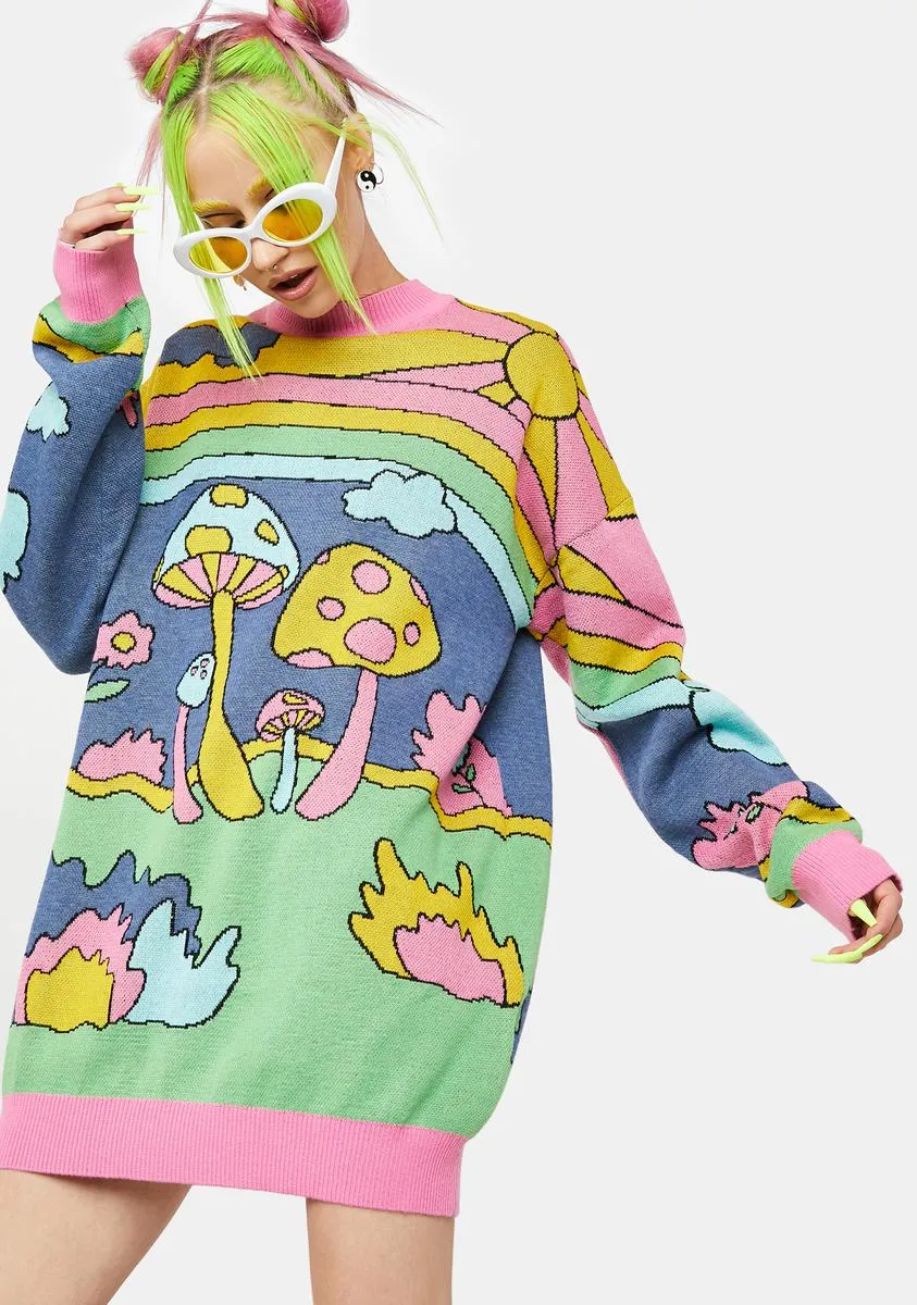 Psychedelic Fantasy Oversized Sweater sold by Dolls Kill product image thumbnail 2