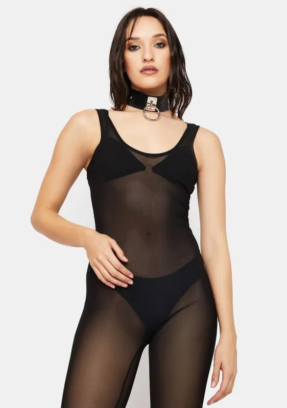 Don’t Ask Why Mesh Jumpsuit sold by Dolls Kill