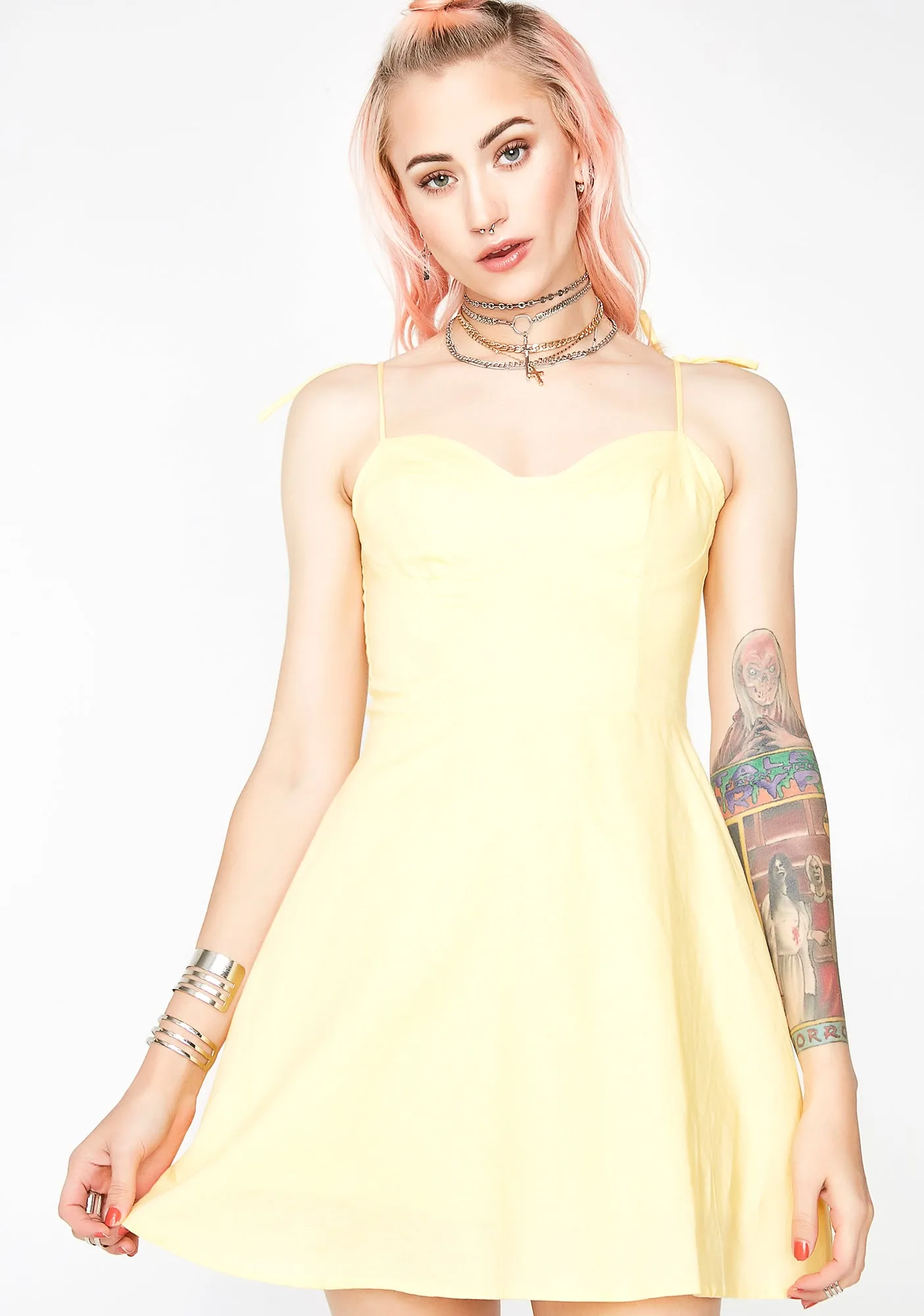 Mellow Daze Bustier Dress sold by Dolls Kill