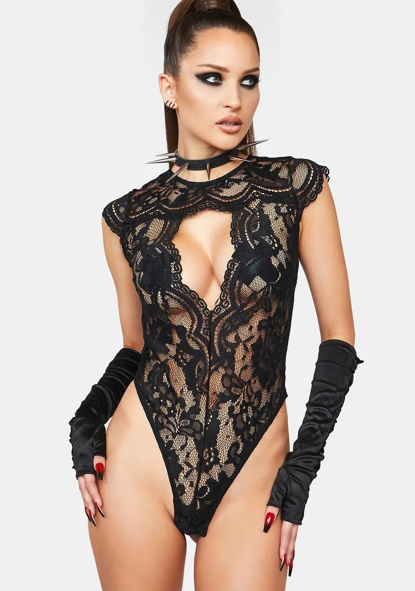 Gotta Woo Me Lace Bodysuit sold by Dolls Kill