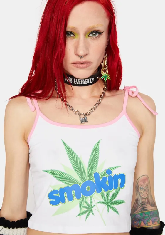 Smokin Tie Sleeve Cami Top sold by Dolls Kill