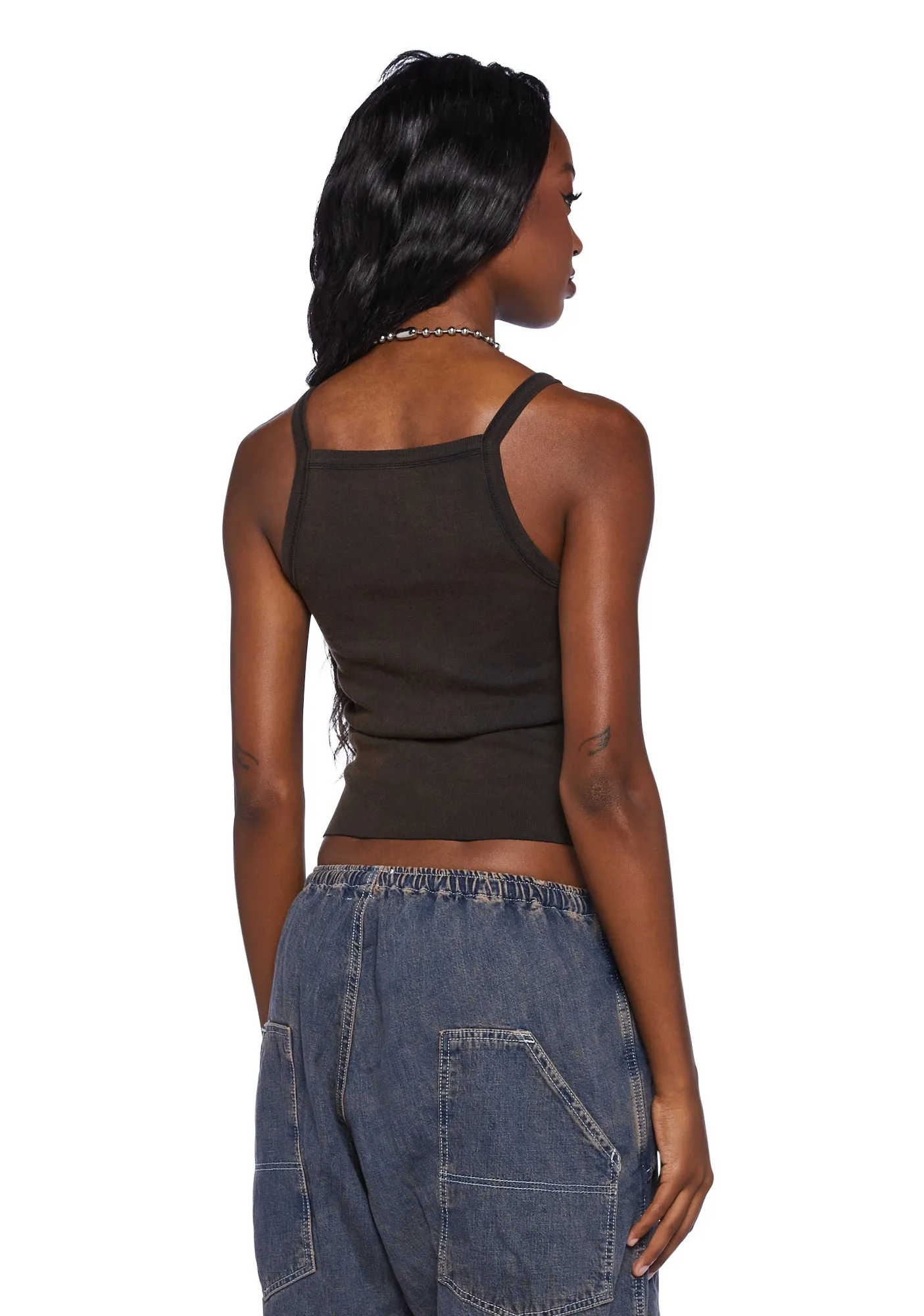 Tate Square Neck Tank sold by Dolls Kill product image thumbnail 4
