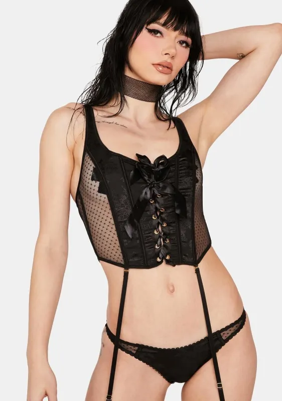 Wicked My Best Behavior Lingerie Set sold by Dolls Kill