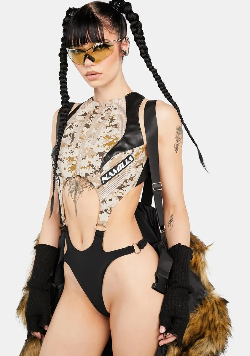 Desert Moto Cut-Out Bodysuit sold by Dolls Kill product image thumbnail 2